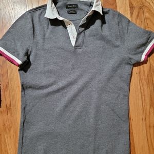Short sleeve rugby collar shirt
